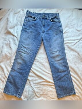 Vintage 1980s High Rise Straight Leg Jeans - Made in USA 32x29